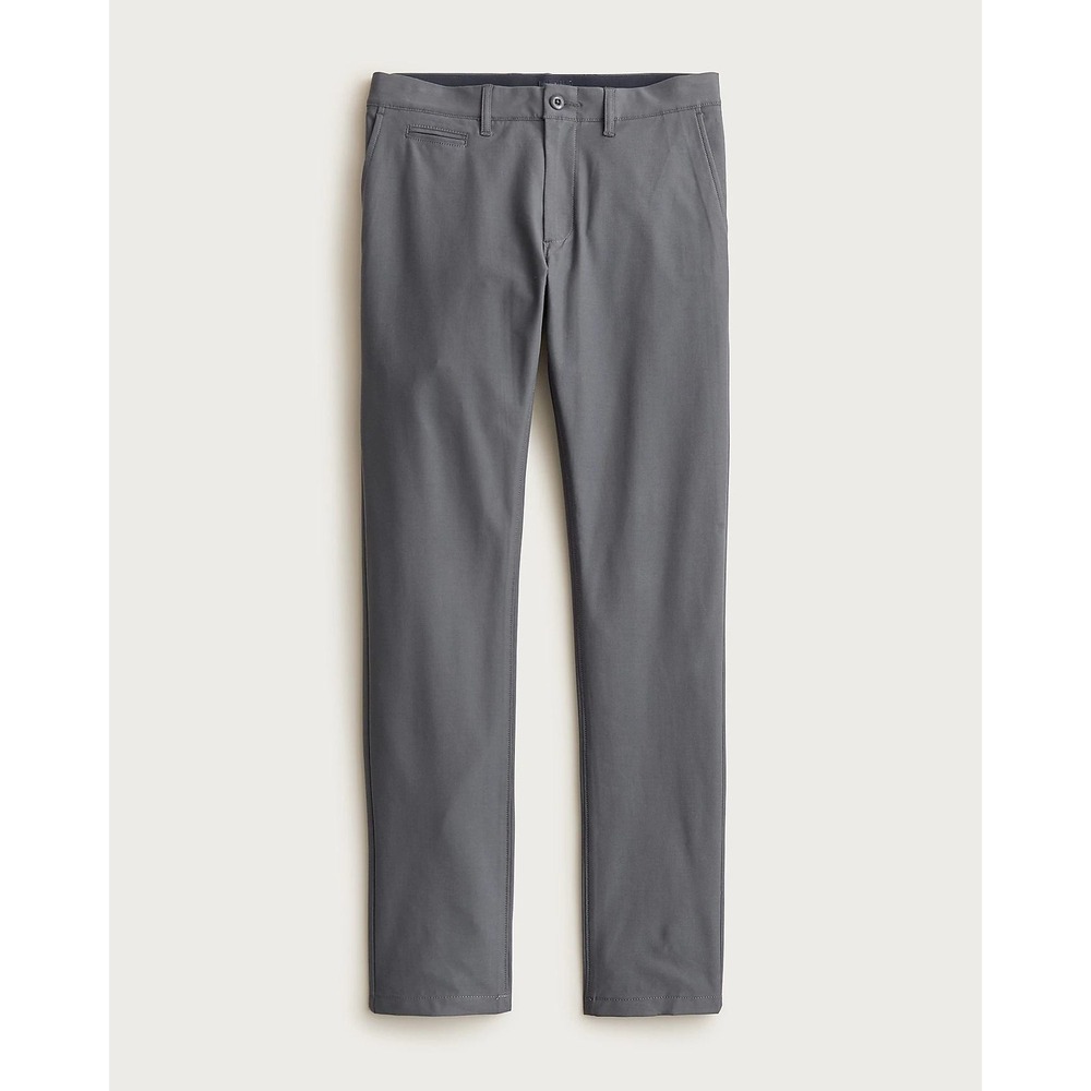 J.Crew Mens 484 Slim Fit Tech Chino Pants Atlantic Slate Stretch Comfort 35×30
